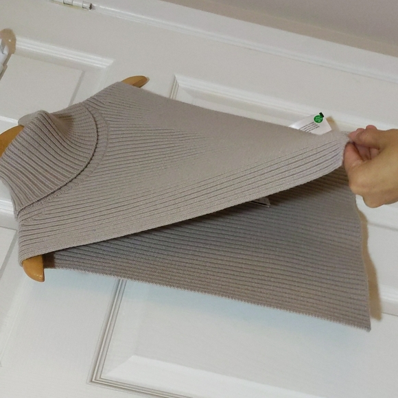 NINETY PERCENT Merino wool roll neck top - Picture 3 of 4